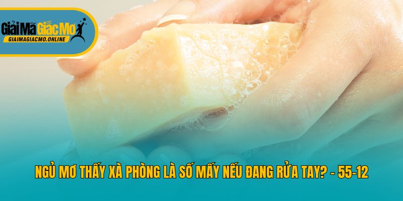 Ngủ mơ thấy xà phòng là số mấy nếu đang rửa tay? - 55-12