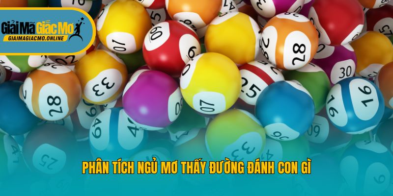 Phân tích Ngủ mơ thấy đường đánh con gì